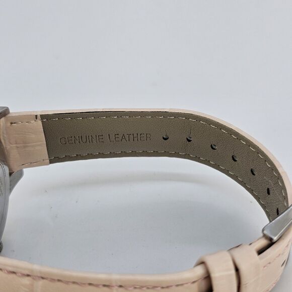 Guess Women\'s Watch 38MM‎ Gray Dial Day Date 24H New Pink Leather Bands Battery main image 5
